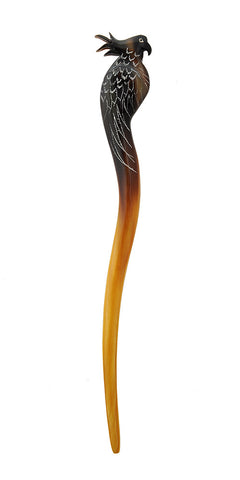 Black Cockatoo Parrot Hair stick