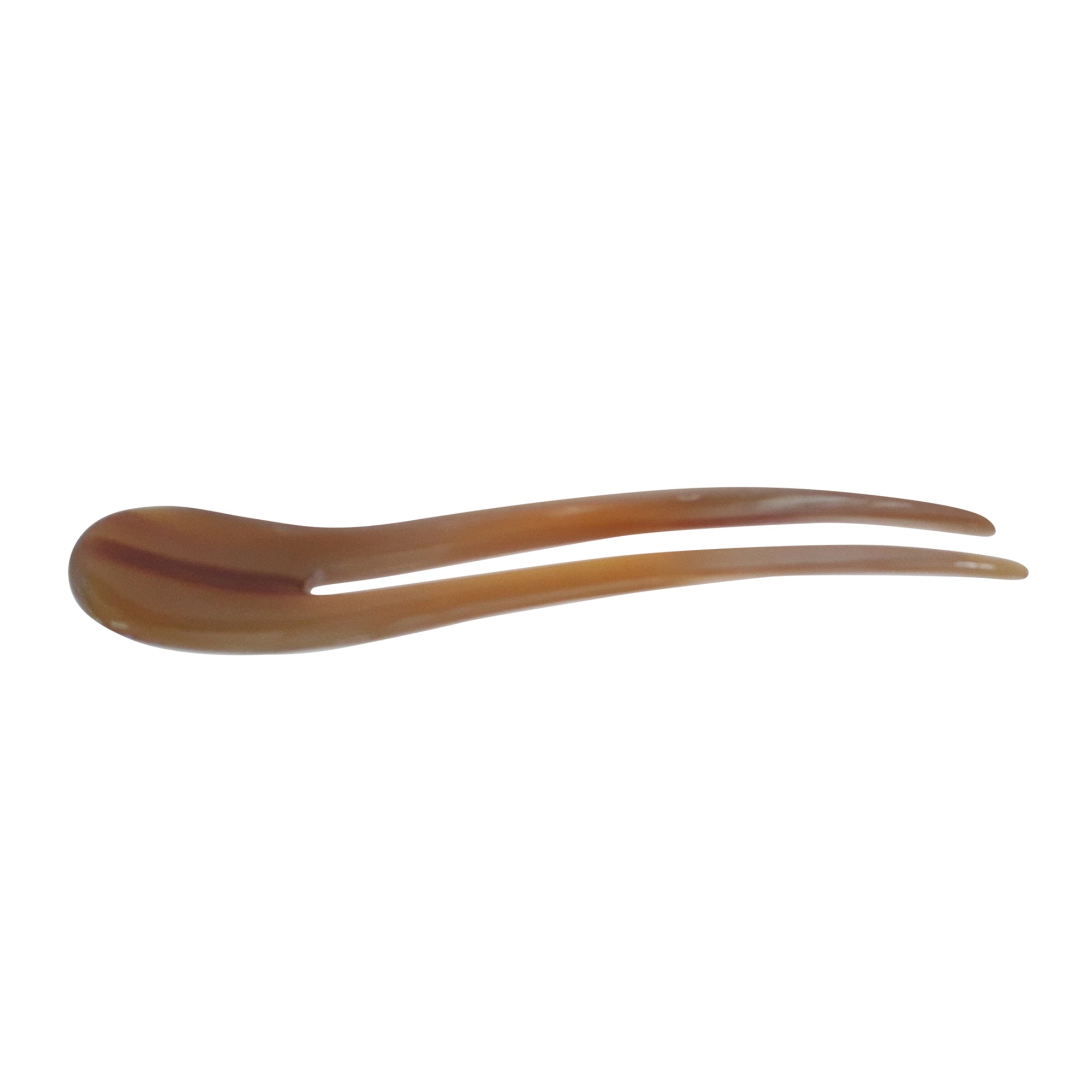 Simple 2 Prongs horn Hair fork