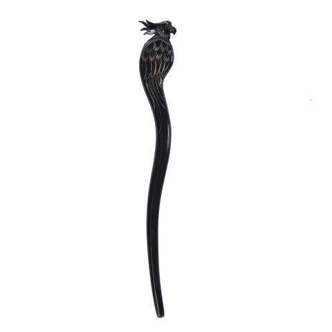Black Cockatoo Parrot Hair stick