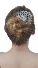 Light Shade 7 prongs Buffalo Horn Hair comb