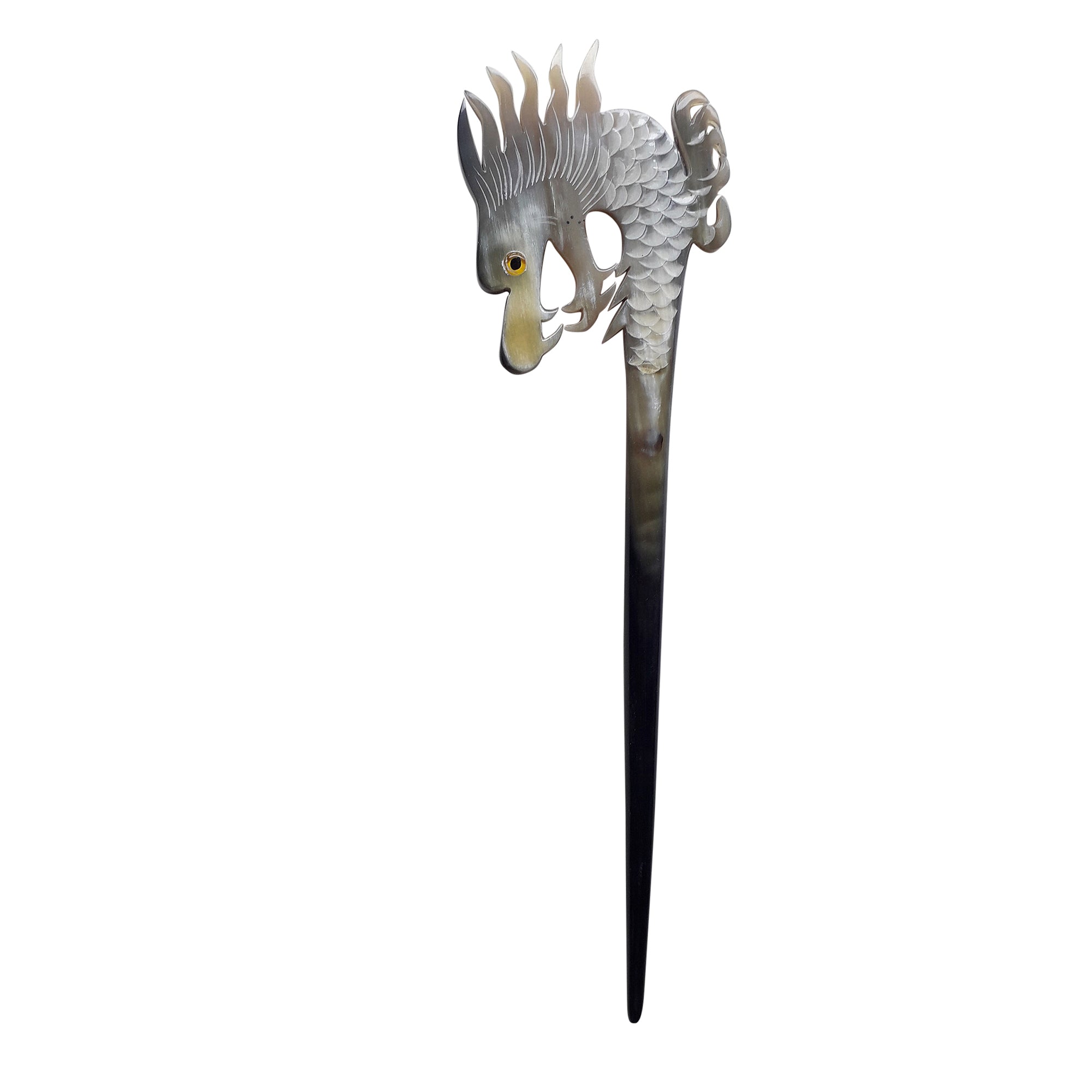 Special Color Buffalo Horn Dragon Hair Stick