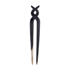 Artistic Double helix horn hair fork