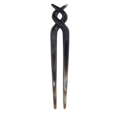 Artistic Double helix horn hair fork