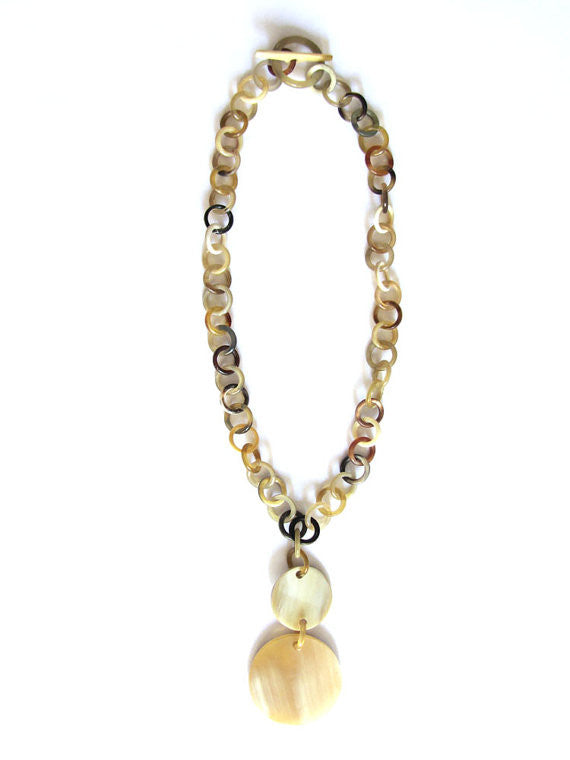 Buffalo Horn chain necklace