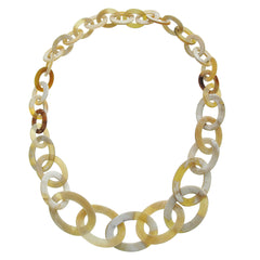 Long chain buffalo Horn necklace