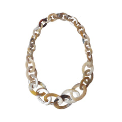Long chain buffalo Horn necklace