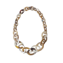 Long chain buffalo Horn necklace