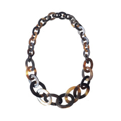 Long chain buffalo Horn necklace