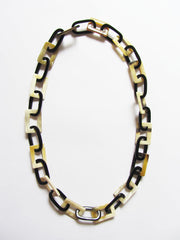 Chain link Buffalo Horn necklace