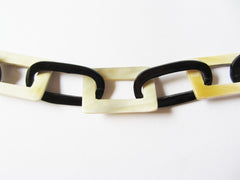 Chain link Buffalo Horn necklace